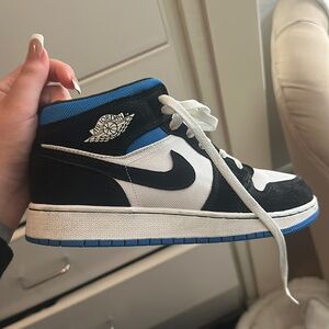 Blue, black, white air, Jordans